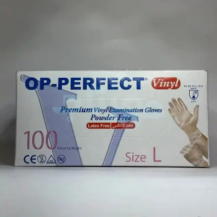 دستکش وینیل بدون پودر اوپی پرفکت OP-Perfect سایز بزرگ
