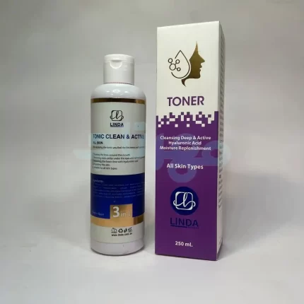 تونیک پاک کننده و فعال کننده انواع پوست لیندا 250 میل Linda Tonic & Active